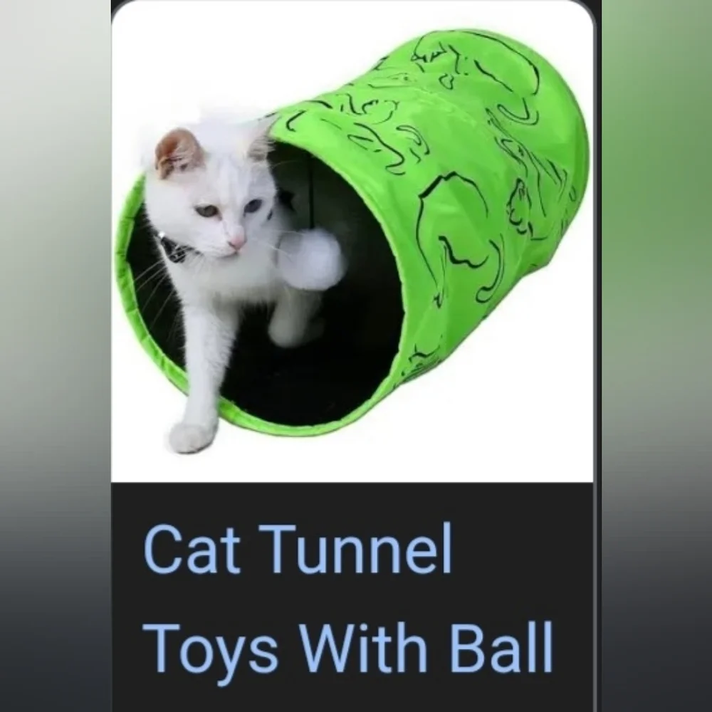 Meijer Chasing Rainbows Cat Tunnel - Blue, White, Multicolor